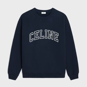 CELINE LOOSE SWEATSHIRT IN COTTON FLEECE Unisex Size M